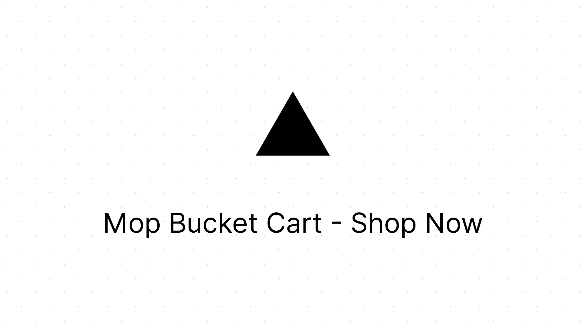 Mop Bucket Cart - Shop Now - Eezee