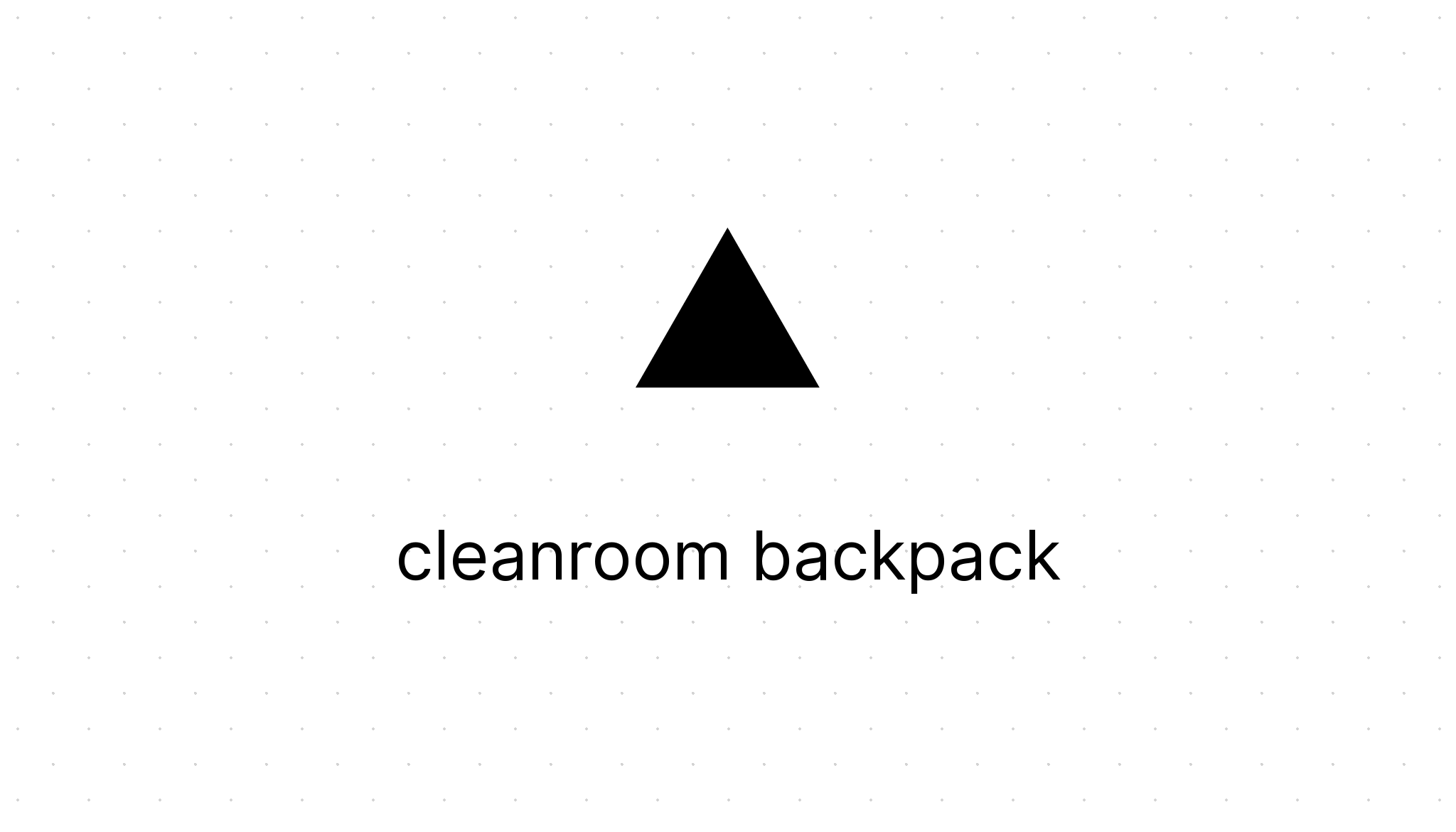 PVC CLEANROOM BAG-SLING BAG