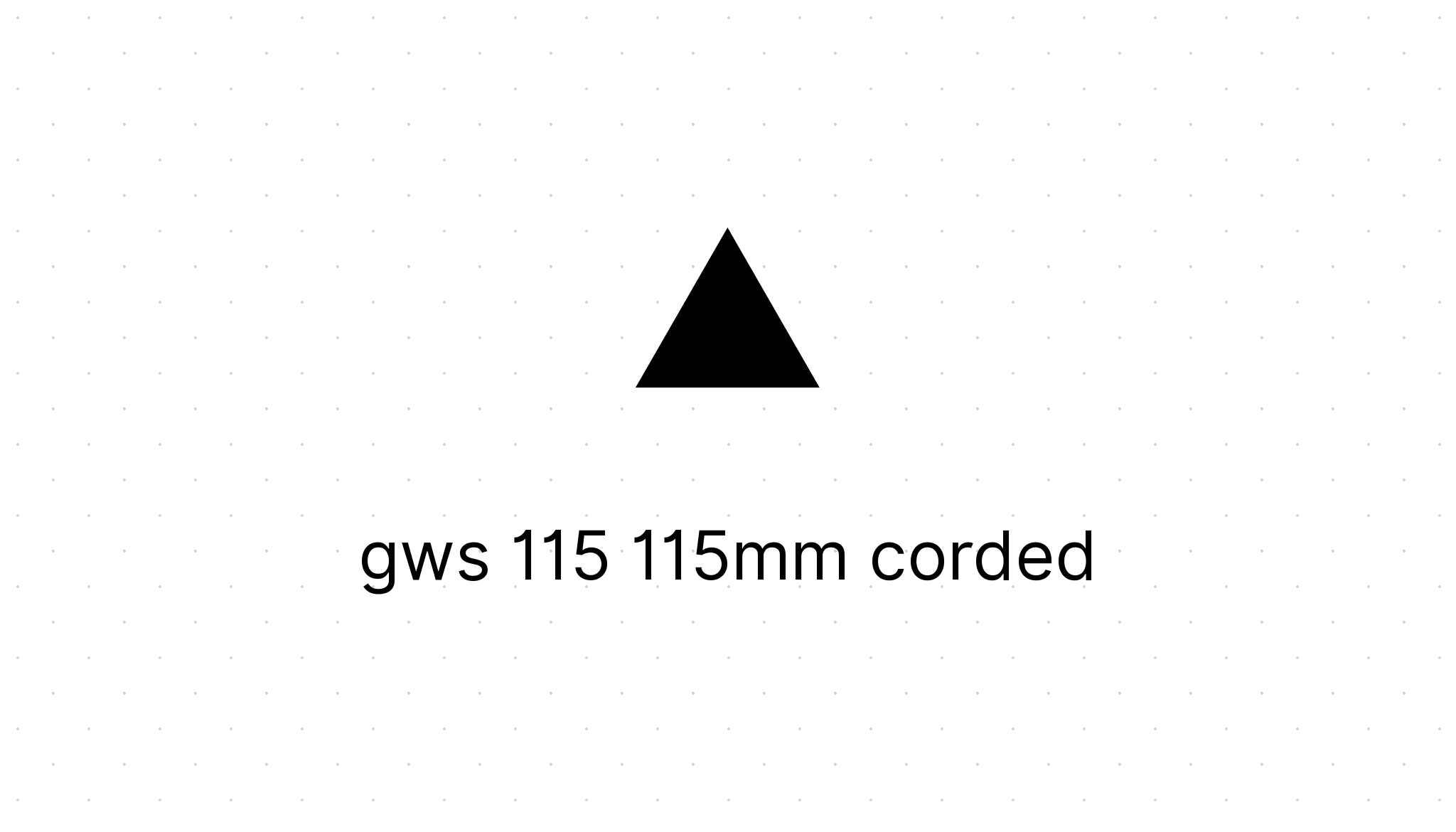 gws 115 115mm corded - Eezee